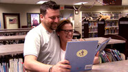 Chris Manzo Finds His Book at the Library