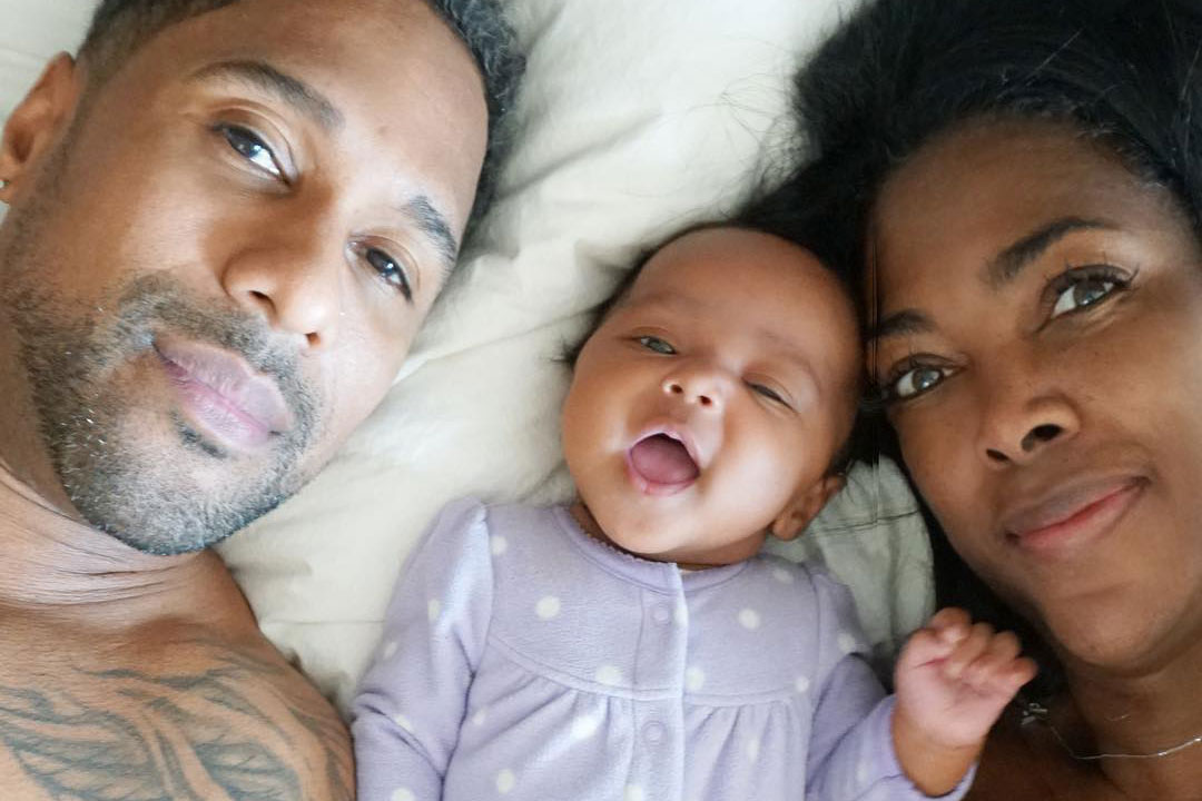Kenya Moore with Husband Marc Daly and Daughter Brooklyn Daly