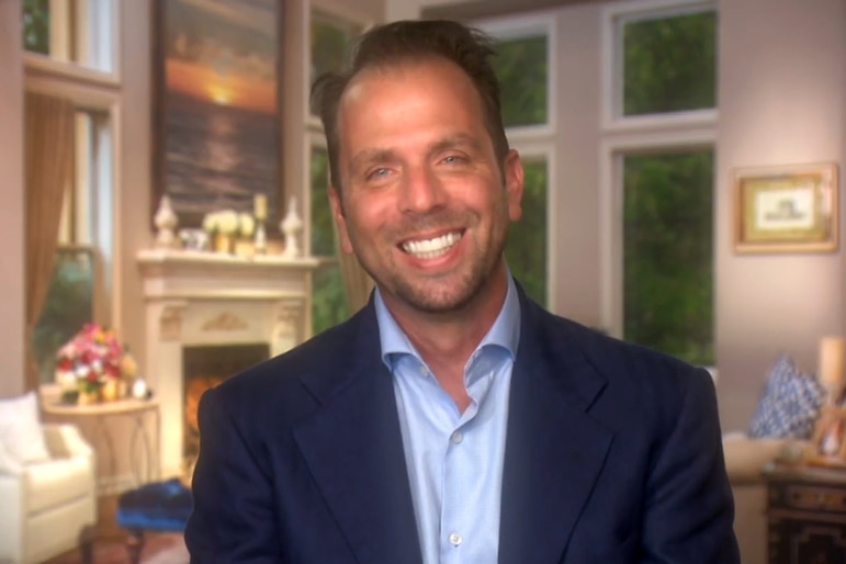 Shane Simpson during an interview for Real Housewives of Orange County.