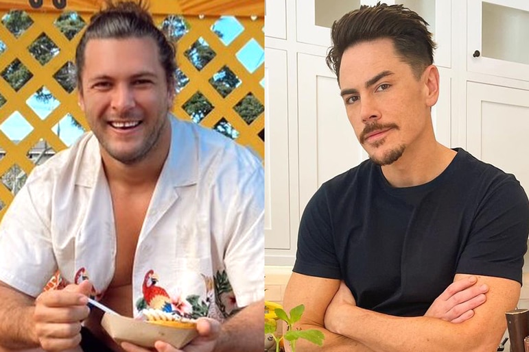 A photo of Brock Davies and Tom Sandoval side by side.