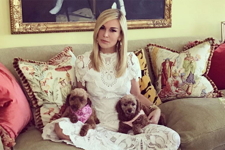 Tinsley Mortimer rescued two dogs named Strawberry and Shortcake.