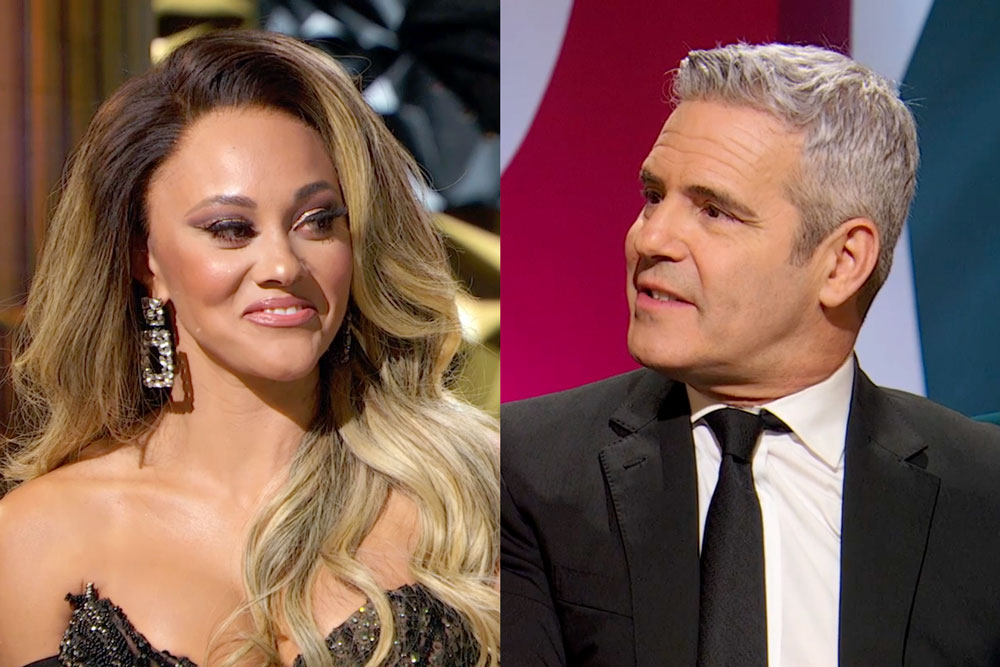 Split of Ashley Darby and Andy Cohen at the RHOP Season 8 reunion.