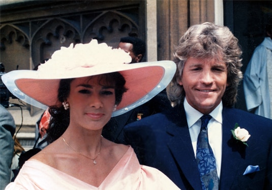 Lisa Vanderpump with her husband Ken Todd as a young couple