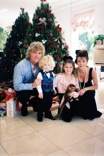 Ken Todd, Lisa Vanderpump, and their two kids celebrated the holiday season while posing in front of a Christmas tree.