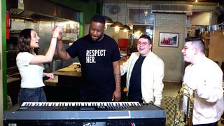 Pianist Robert Glasper and the Potash Twins Jam out After a Delicious Meal at Chef Leah Cohen's Restaurant