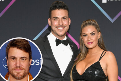 Composite of Shep Rose at Bravocon and Jax Taylor and Brittany Cartwright at E! People's Choice Awards