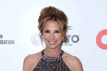 Jill Zarin photographed in a black gown