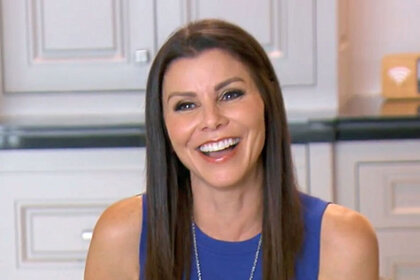 Heather Dubrow while filming Real Housewives of Orange County Season 17