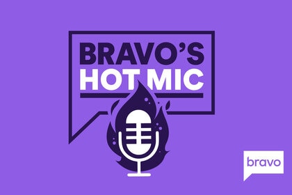 Logo of Bravo's Hot Mic podcast.