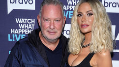 Paul Kemsley and Dorit Kemsley pose together before appearing on Watch What Happens Live With Andy Cohen