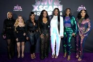 Musical groups SWV and Xscape at an event.