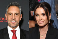 Split of Mauricio Umansky at a Hollywood Reporter event and Kyle Richards at a Variety event.