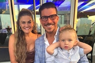 Jax Taylor, Brittany Cartwright and their son Cruz Cauchi out together.