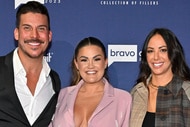 Jax Taylor, Brittany Cartwright, and Kristen Doute at Bravocon 2023