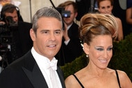 Andy Cohen and Sarah Jessica Parker in formalwear at the 2014 Met Gala.