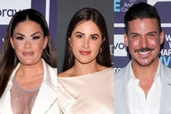 A split of Brittany Cartwright, Jax Taylor, Michelle Lally.