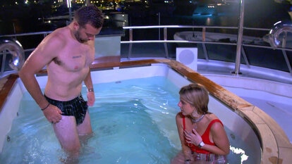 Christine "Bugsy" Drake and Alex Radcliffe Have a Major Hot Tub Fail