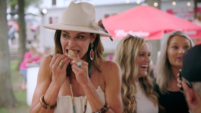 Luann de Lesseps Tries Something New at the "Testicle Festival"