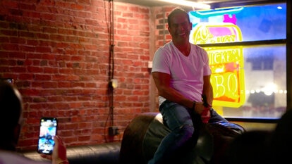 The Real Househusbands of New Jersey Put Their Mechanical Bull-Riding Skills to the Test