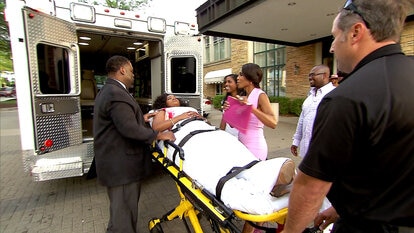 Dr. Heavenly Enters a Party in an Ambulance