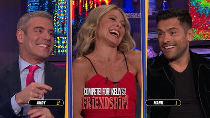 Andy Cohen & Mark Consuelos Compete for Kelly Ripa’s Friendship