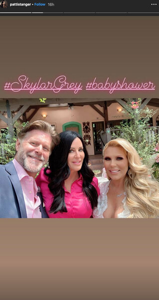Patti Stanger at Gretchen Rossi and Slade Smiley's Baby Shower