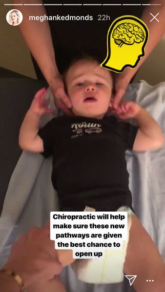 Meghan King Edmonds' Son Hart at the Chiropractor