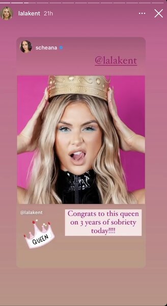 Lala Kent Sobriety 3 Years