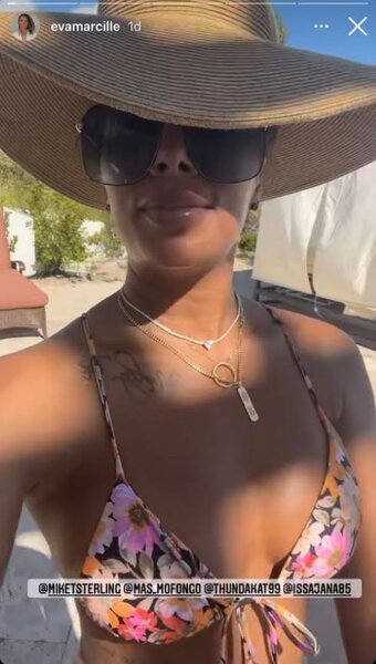 Eva Marcille Bikini Beach Vacation