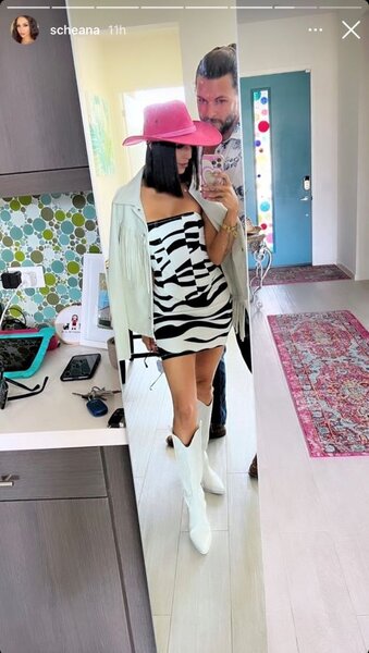 Scheana Shay Zebra Print Outfit