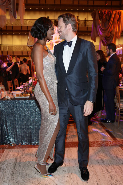 Ubah Hassan of RHONY with her boyfriend, Oliver Dachsel, at the American Ballet Theatre Fall Gala