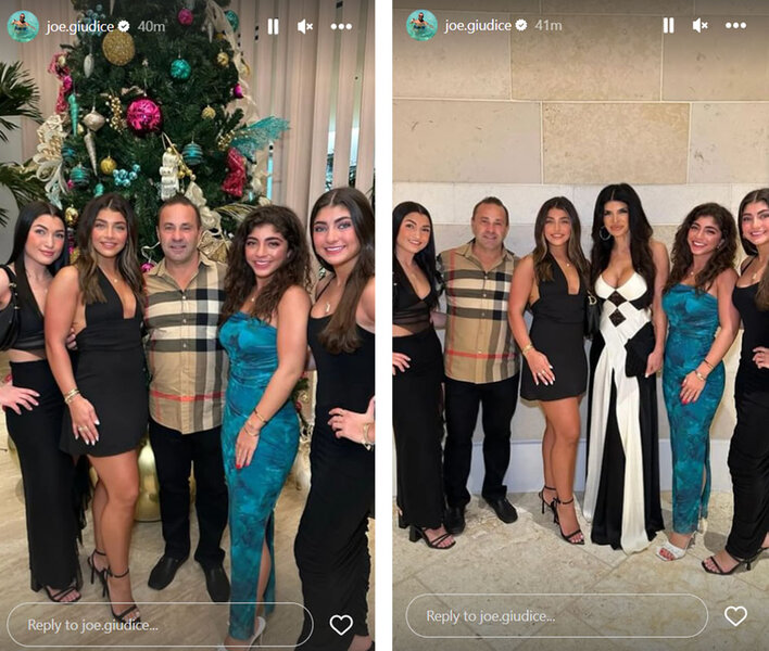Joe Giudice, with his daughters and ex-wife Teresa Giudice in the Bahamas together.
