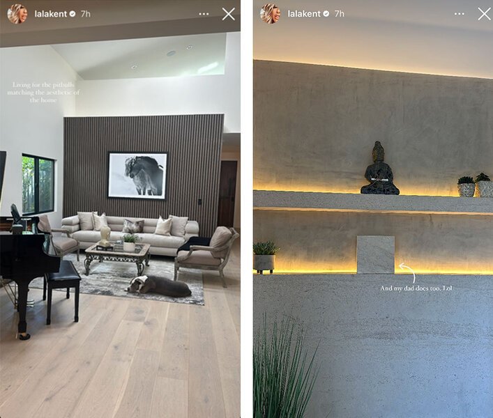 Lala Kent's living room and decor in her new home