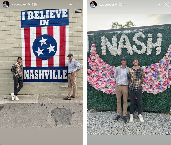 Shep and Craig pose for photos in Nashville