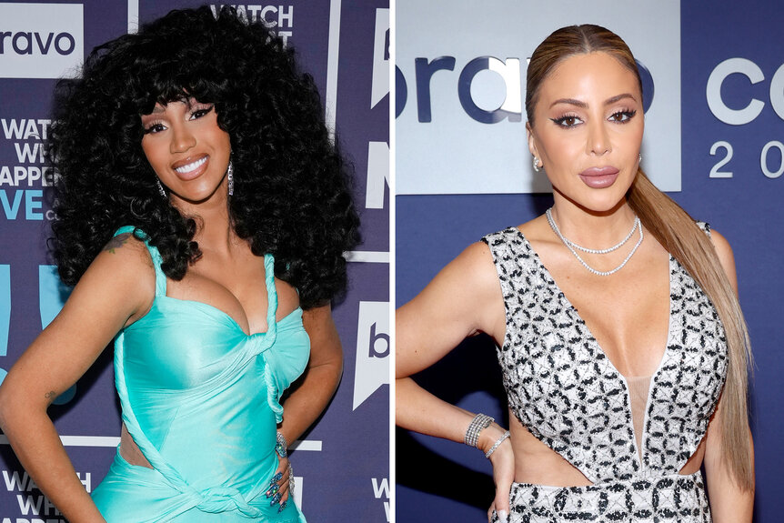 Cardi B attends Watch What Happens Live and Larsa Pippen poses on the red carpet at BravoCon 2023