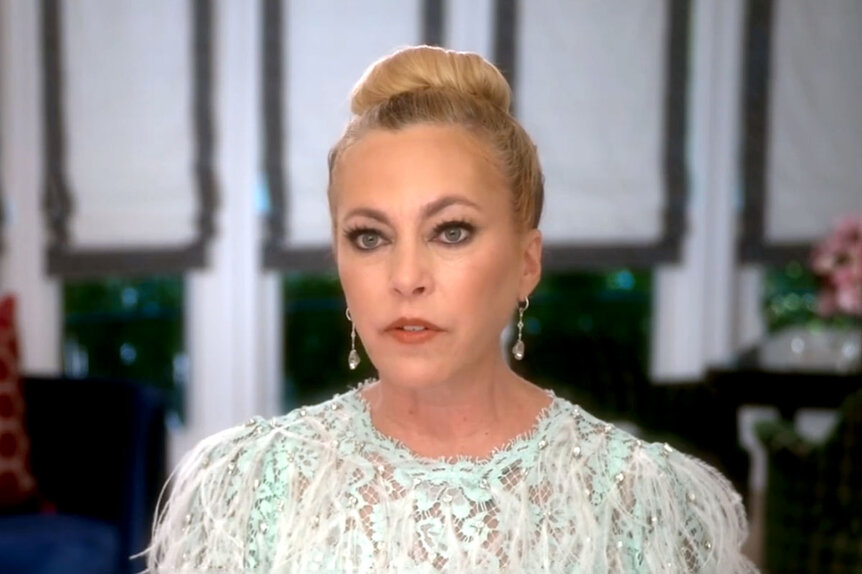 Sutton Stracke during an interview for The Real Housewives of Beverly Hills.