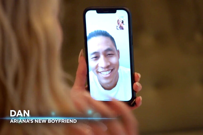 Daniel Wai on FaceTime with Ariana Madix.