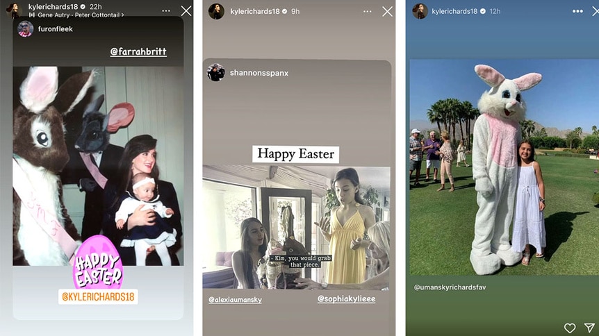 Kyle Richards' Easter pictures from when her children were young