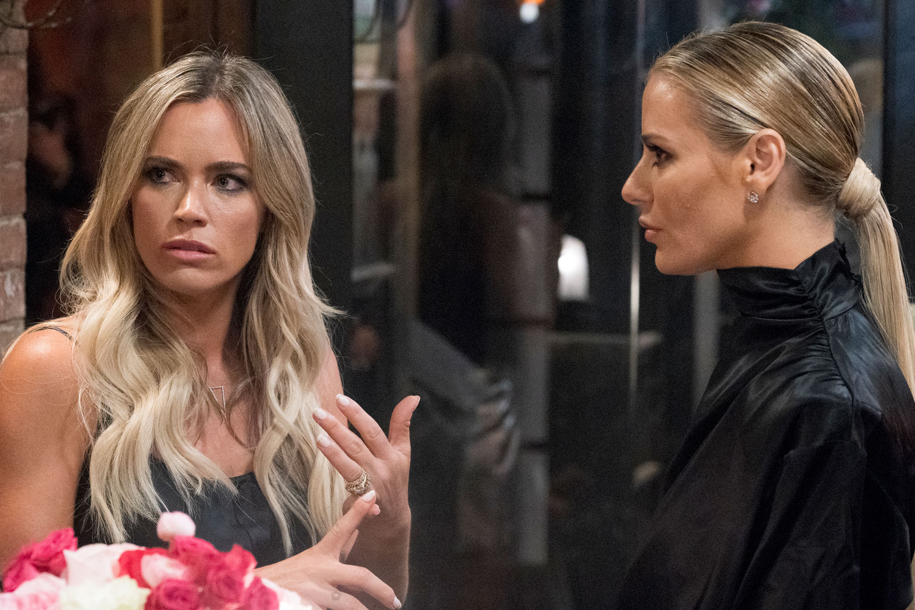 Teddi Mellencamp Arroyave and Dorit Kemsley in The Real Housewives of Beverly Hills Season 9