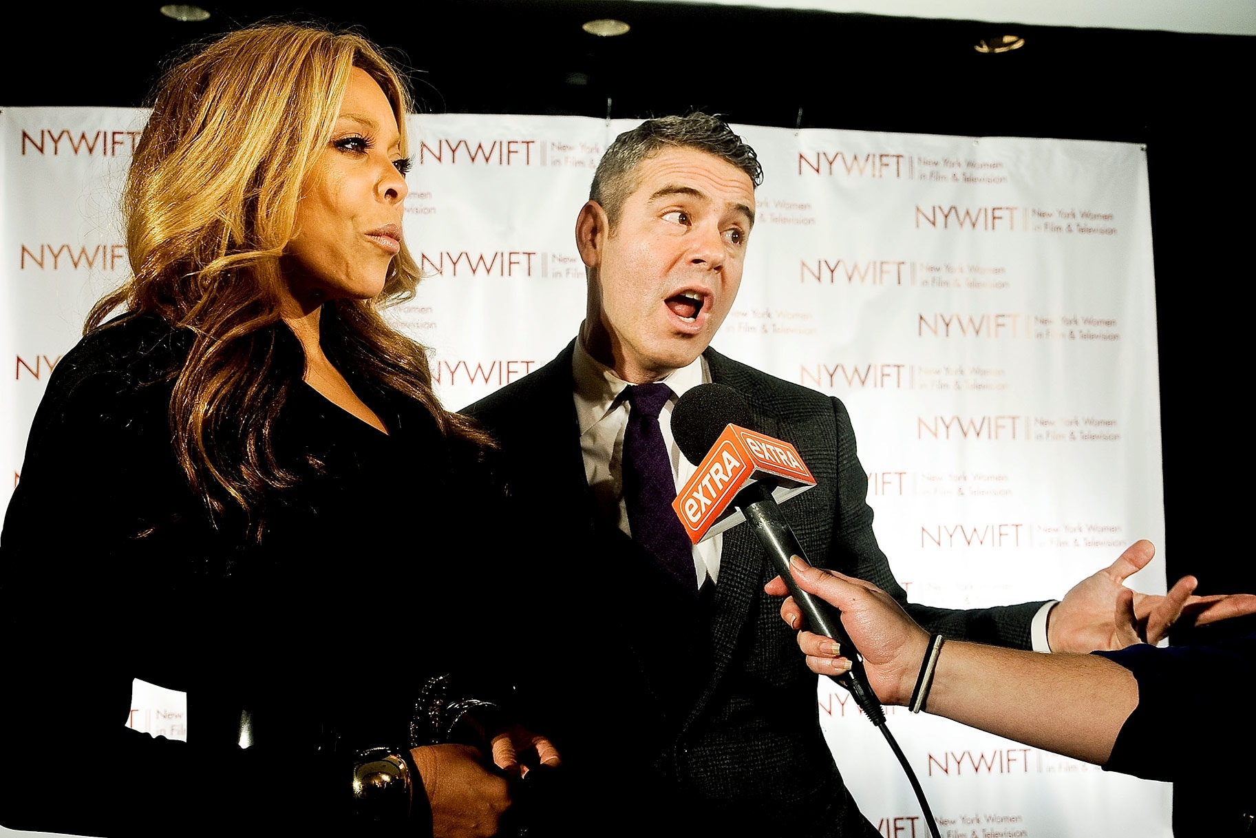 Andy Cohen and Wendy Williams