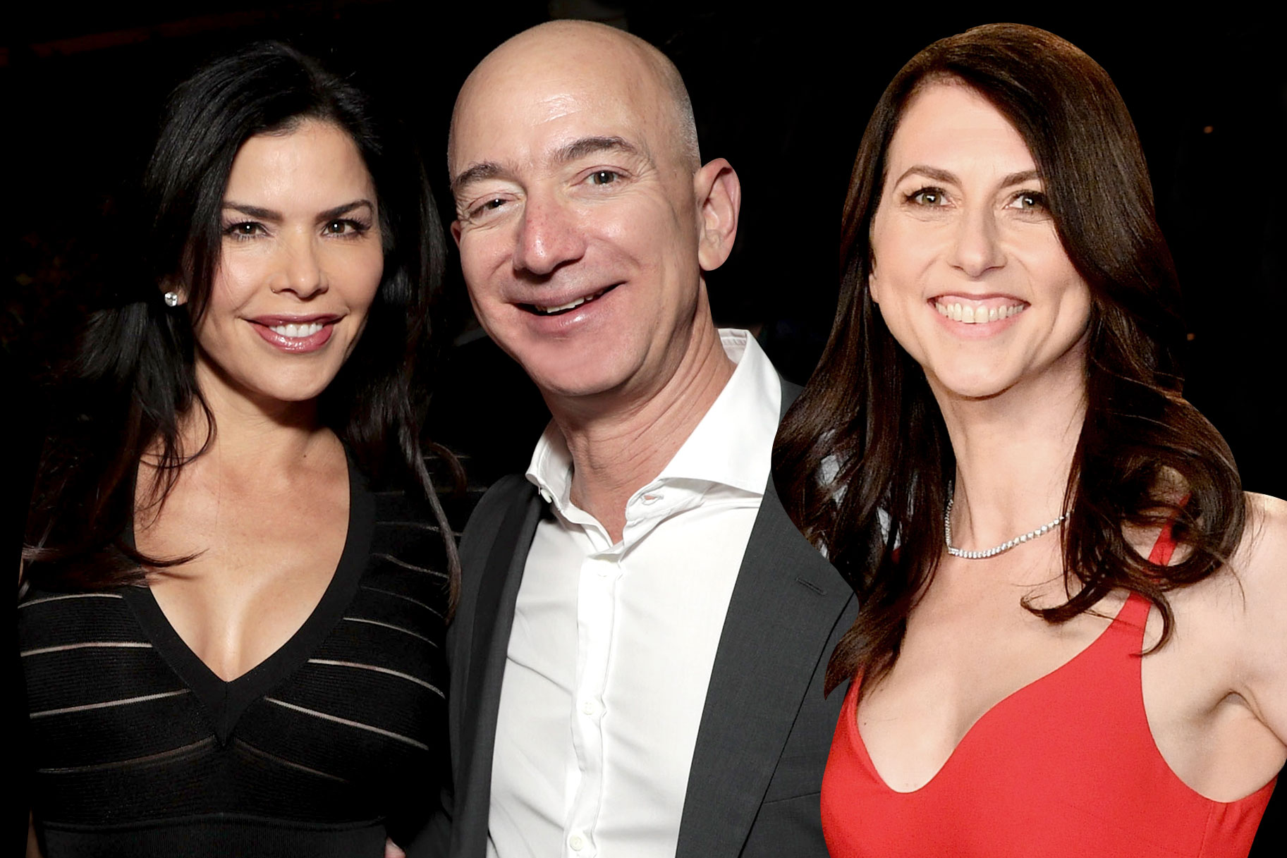 Jeff Bezos, MacKenzie Bezos, Lauren Sanchez