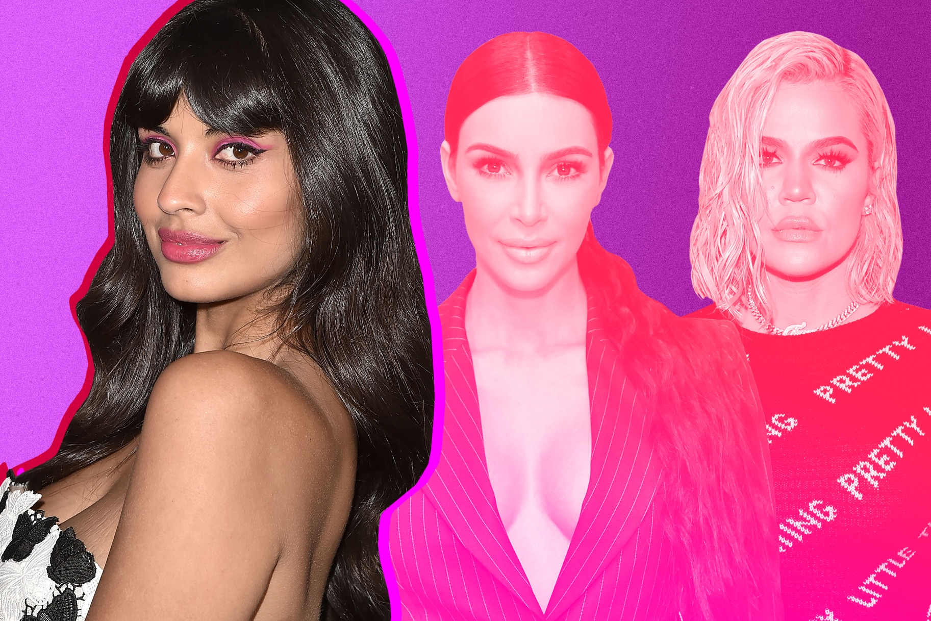 Jameela Jamil, Kim Kardashian, Khloe Kardashian