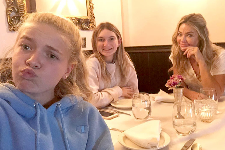 Denise Richards and Her Daughters Sam and Lola Sheen