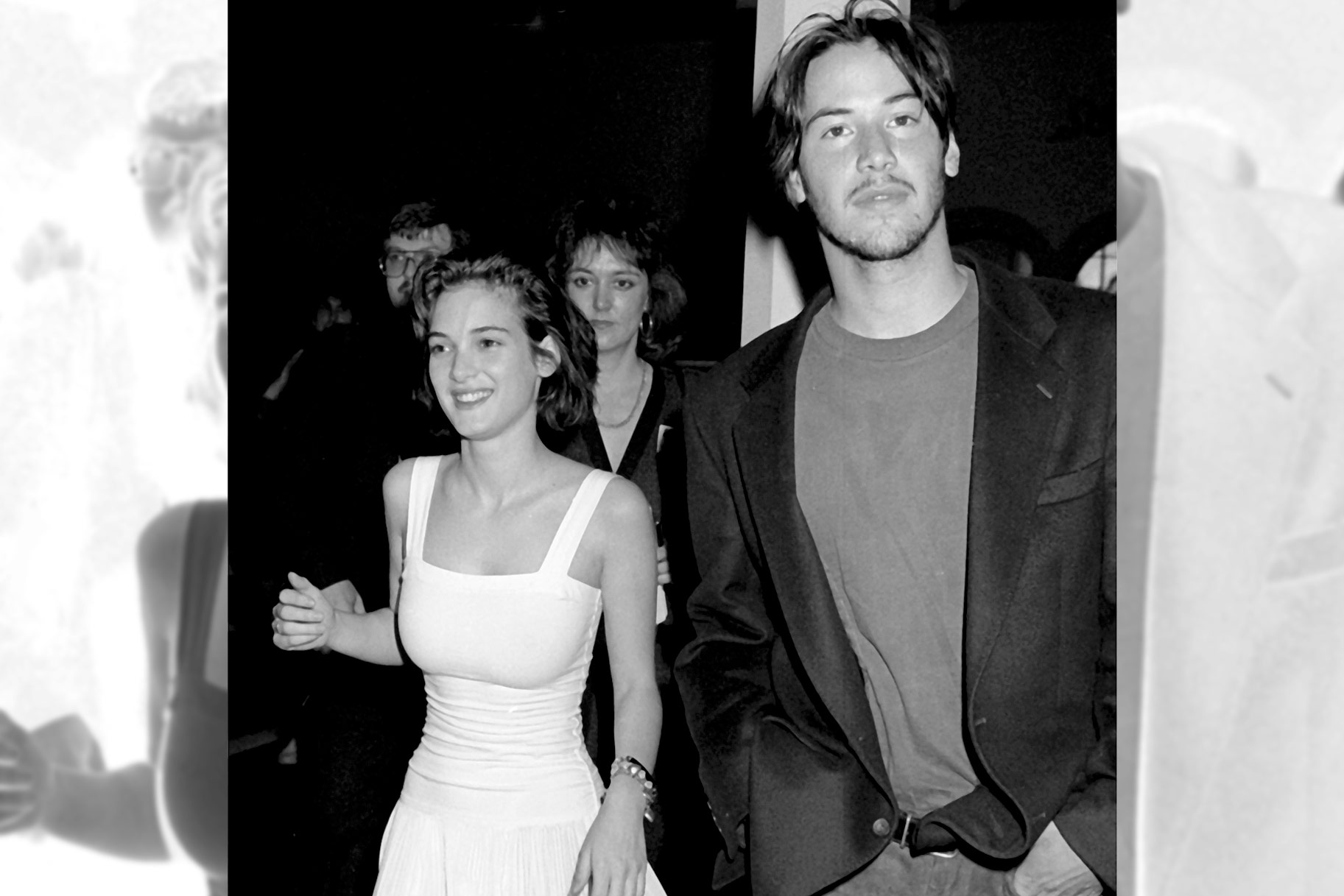 Winona Ryder & Keanu Reeves on March 25, 1989