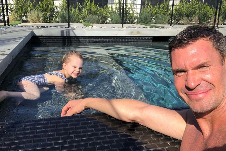 Jeff Lewis with Daughter Monroe