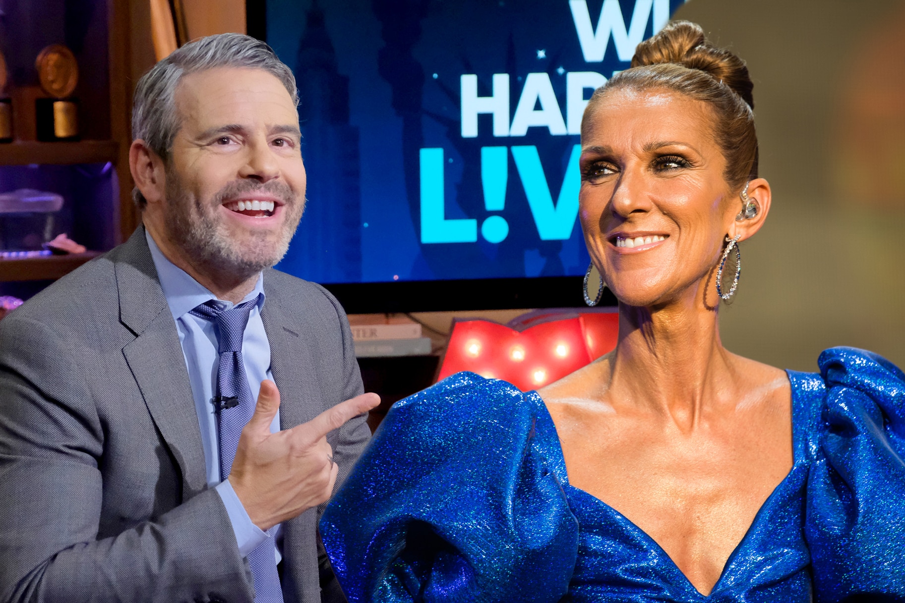 Andy Cohen Celine Dione Wwhl