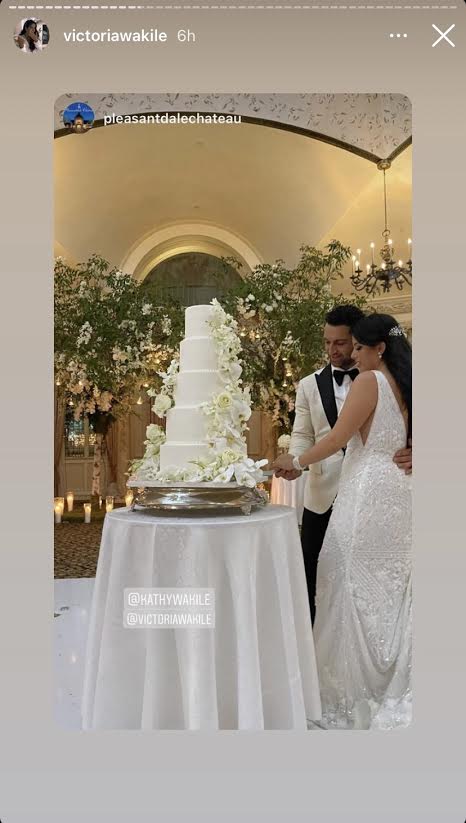 See Victoria Wakile’s Gorgeous Floral Wedding Cake: Photos | Style & Living