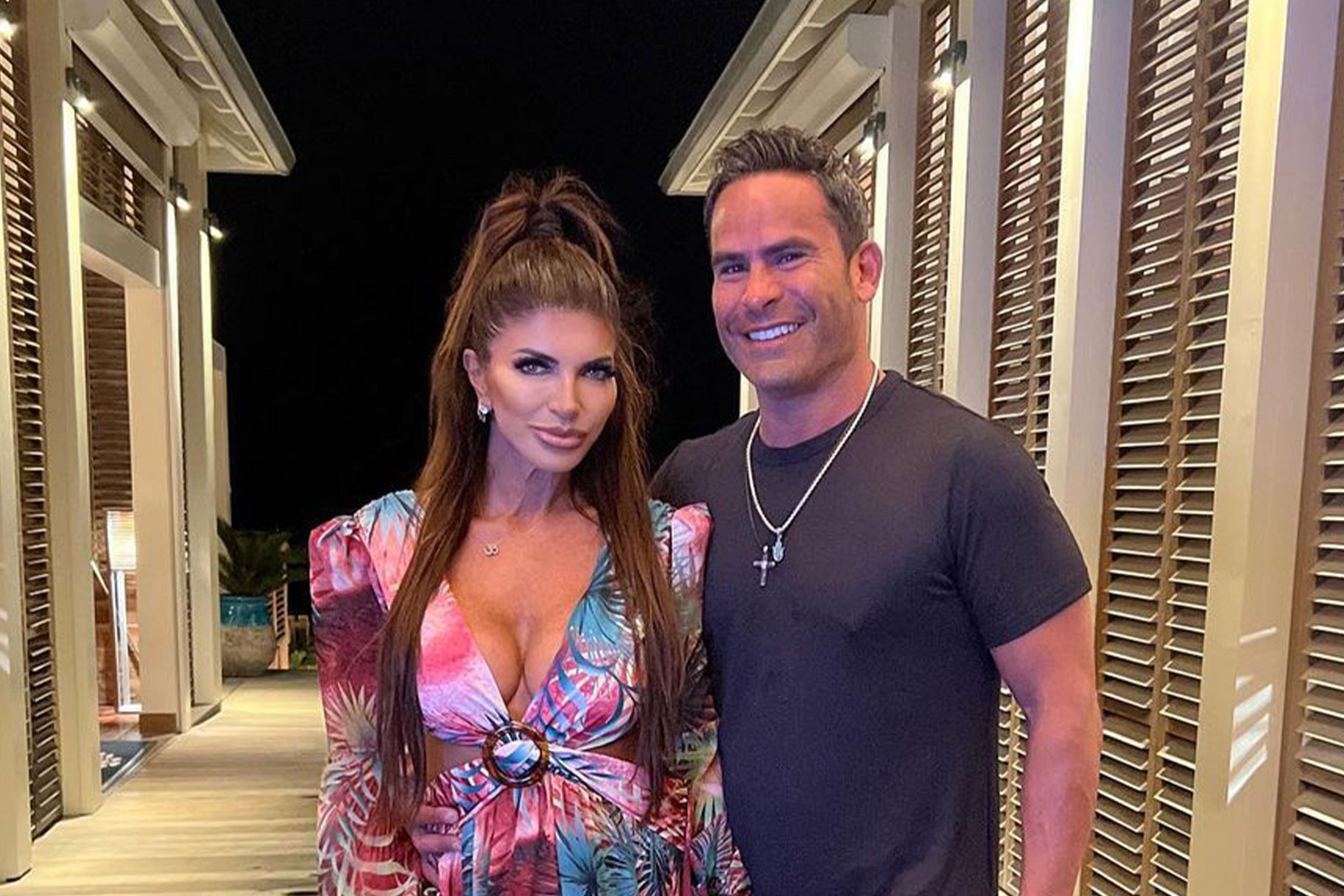 Louie Ruelas and Teresa Giudice on vacation together.