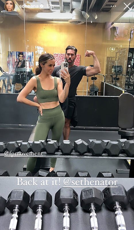 Scheana Shay in a workout look.