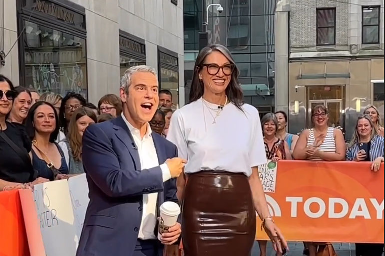 Andy Cohen and Jenna Lyons seen as guests on the Today Show